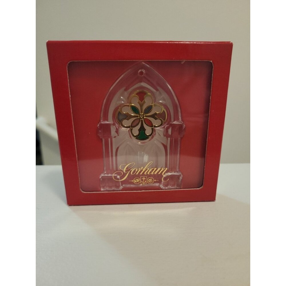 Gorham Spanish Cathedral Crystal Christmas Tree Ornament Windows of the World